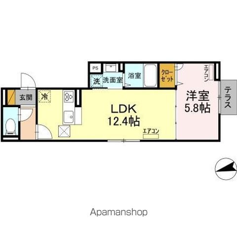 【ＤーＲＯＯＭ弁天３丁目　Ｂの間取り】