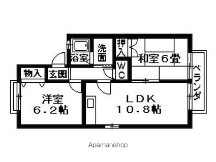 ＲＵＣＡＮＡ[2LDK/55.28m2]の間取図