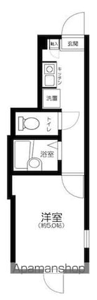 東京都練馬区桜台３丁目[1K/17.29m2]の間取図