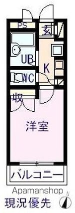 ＲＸ寺町[1K/19.52m2]の間取図