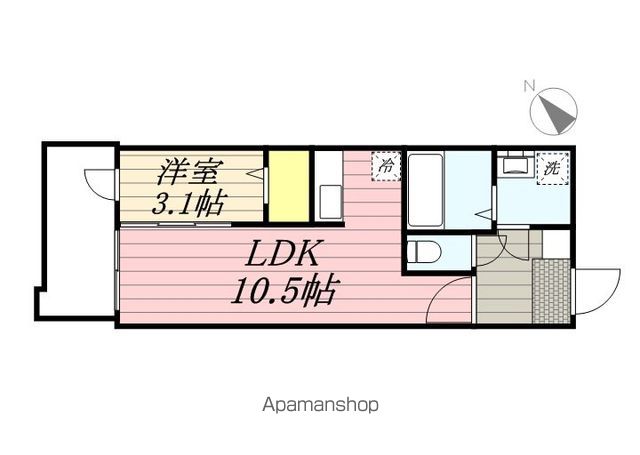 【ＭＯＤＥＲＮ　ＰＡＬＡＺＺＯ　天神北Ⅱの間取り】