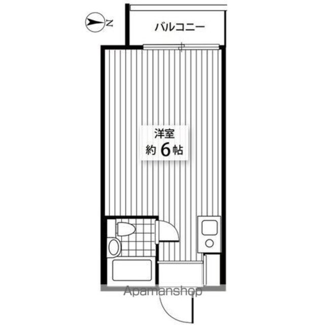 ネオハイシティ桜新町[1R/13.49m2]の間取図