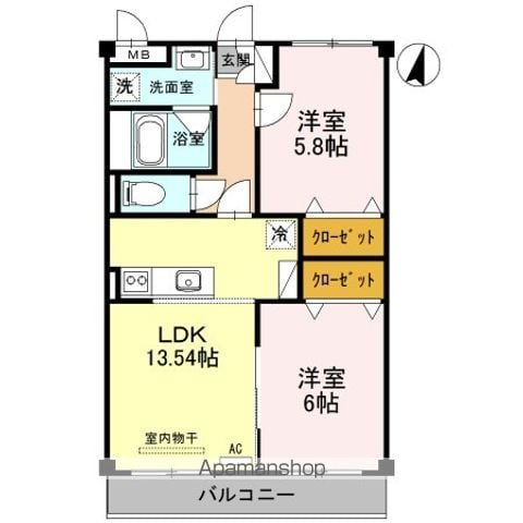 桜コートの間取り写真