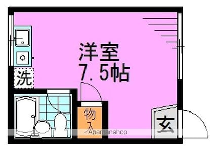 ビラカワシマ[1R/16.2m2]の間取図