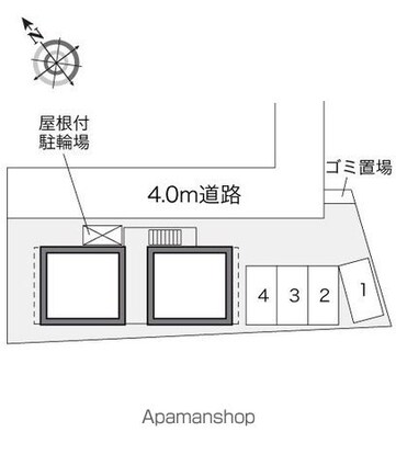 レオパレスコーポ　タイホー[1K/21.81m2]の配置図