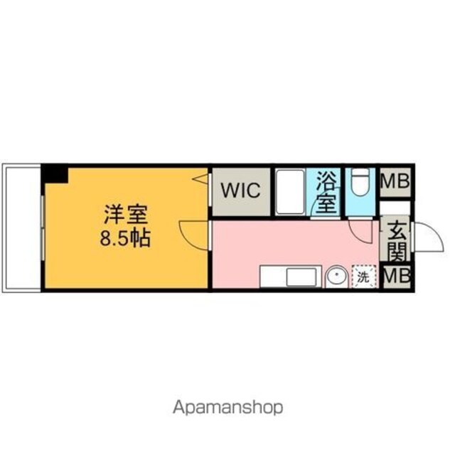 広島県広島市中区大手町４丁目[1K/29.14m2]の間取図