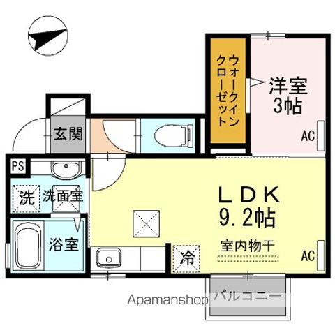 ヴィルセイン後田 A棟の間取り写真