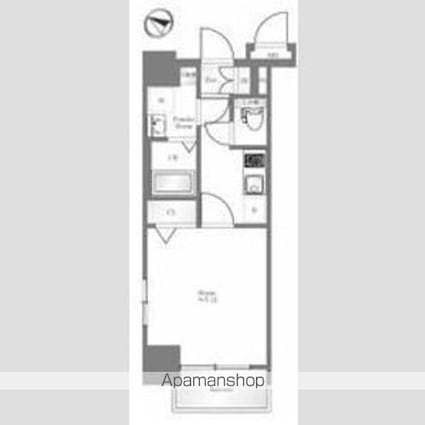 エステムプラザ天神ＥＡＳＴプレミアムタワー[1K/24.5m2]の間取図