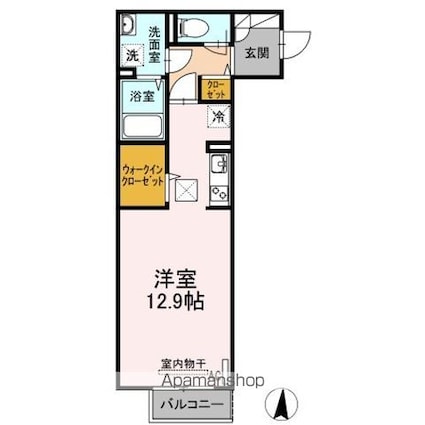 ＧＲＡＤＯ船町[1R/36.36m2]の間取図