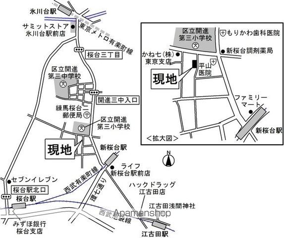 東京都練馬区桜台２丁目[1K/26.49m2]のその他内装
