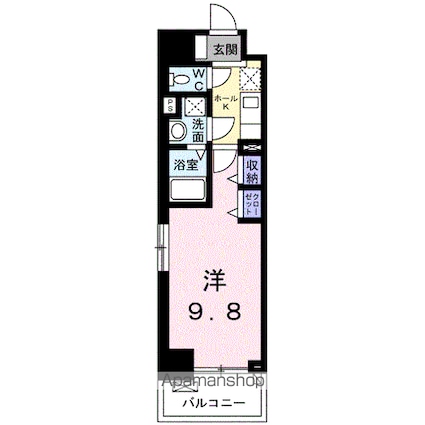 ＦＬレジデンス１[1K/30.11m2]の間取図