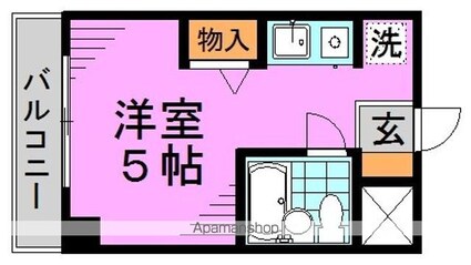 ロイヤルハイム高円寺[1K/16m2]の間取図