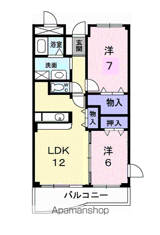 東北本線 久喜駅 徒歩10分 5階建 築27年の間取り写真