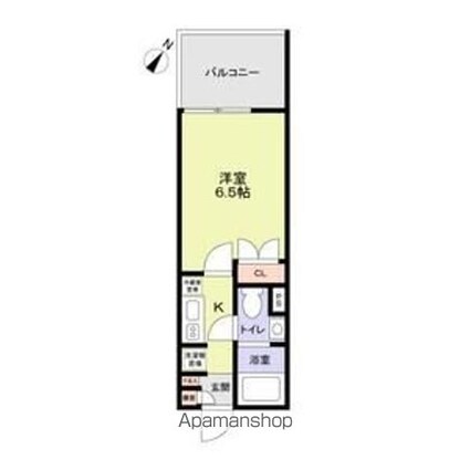 東京都杉並区阿佐谷北１丁目[1K/20.25m2]の間取図