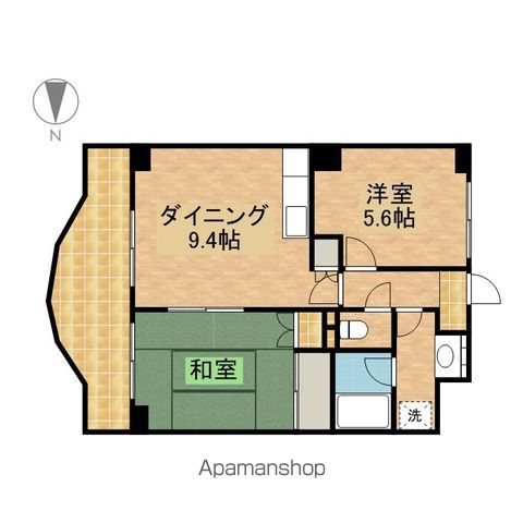 川崎市中原区木月祗園町のマンションの間取り