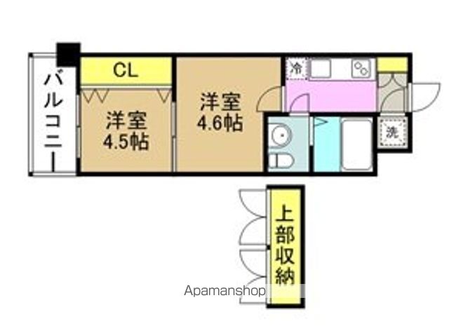 福岡市博多区住吉のマンションの間取り