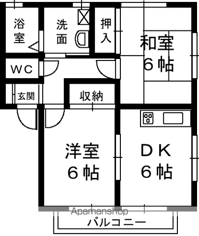 JOY河輪の間取り写真