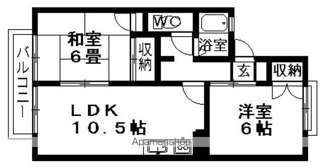 ハイタウン早川C棟の間取り写真