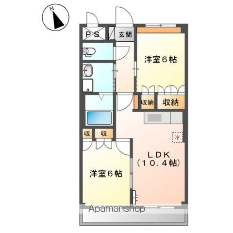 ランドマーク曙 弐番館の間取り写真