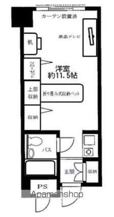 メゾン大塚[1R/25.32m2]の間取図