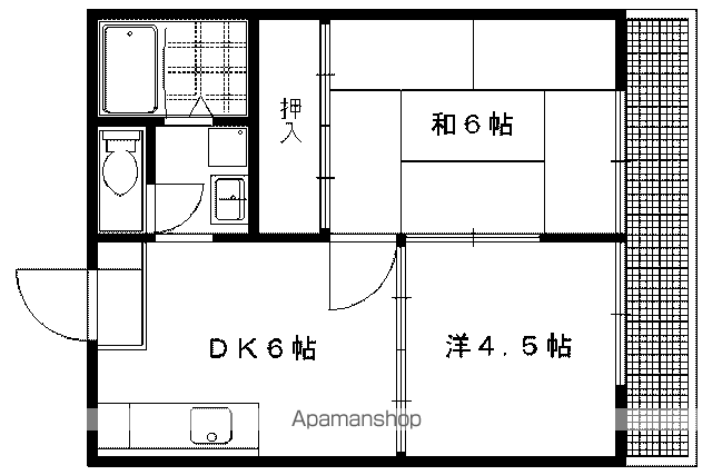 サンハイツ岩倉の間取り写真