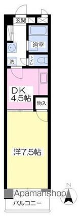 ローズシティ[1DK/30.89m2]の間取図