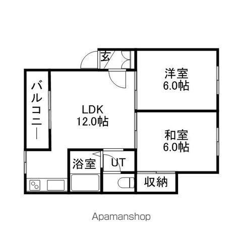 サンプラザ発寒の間取り写真