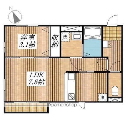 アムール　アムール[1LDK/33.12m2]の間取図