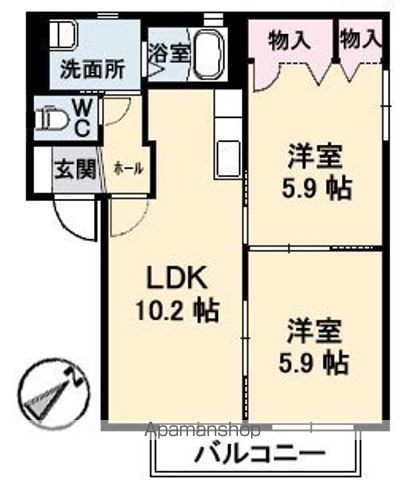 ラ パルテール旭川 壱番館の間取り写真