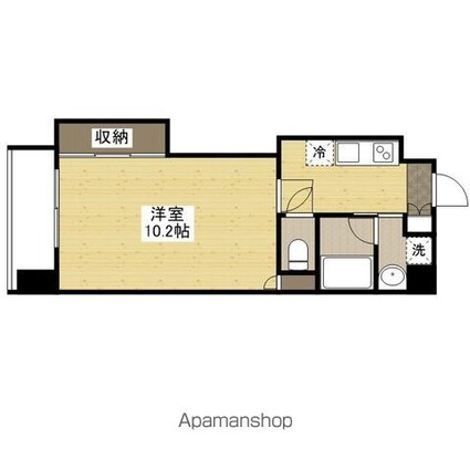エイトバレー３１[1K/30.56m2]の間取図