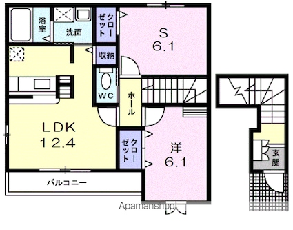 ポラリス[2LDK/59.09m2]の間取図