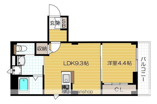 PLAISIRDEUX京町堀の間取り写真
