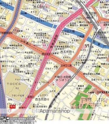 東京都品川区西五反田７丁目[1K/21.83m2]の周辺