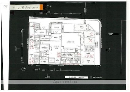 プレサンス心斎橋ザ・スタイル[1K/23.96m2]の配置図