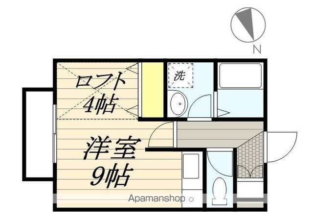 神栖市筒井のアパートの間取り