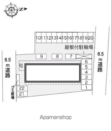 レオパレスＮＹＯＩ　Ⅲ[1K/26.08m2]の配置図