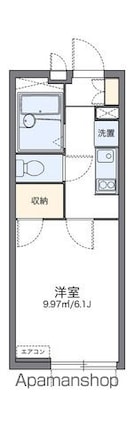 レオパレスプリマベーラ中台２[1K/19.87m2]の間取図