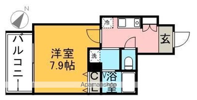 【福岡市中央区平尾のマンションの間取り】