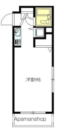 エスタ梅ヶ丘[1K/21.36m2]の間取図