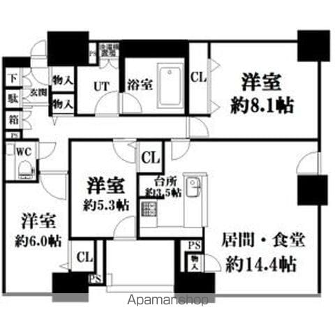 シティタワー札幌大通の間取り写真