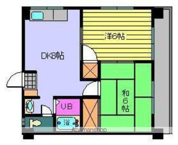 ハイツ南松山の間取り写真