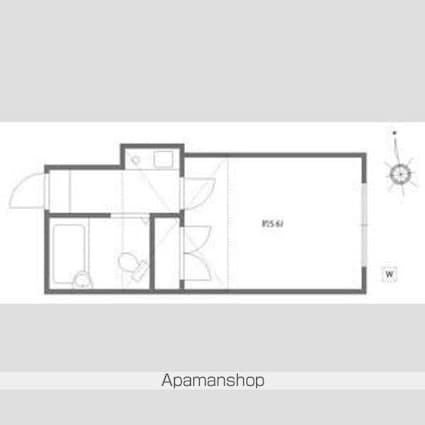 ヘスティア２番館[1K/15m2]の間取図