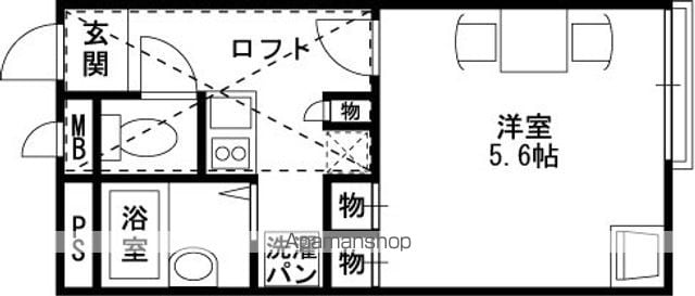 レオパレスクラムの間取り写真