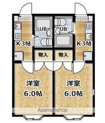 アリス東小泉第一[1K/18.15m2]の間取図