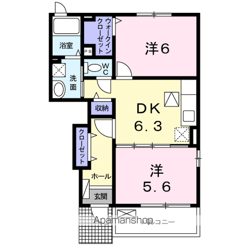 ヴィオラ　カーサの間取り