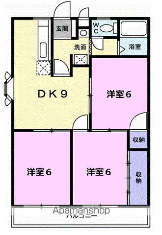 【コンフィデンスＢの間取り】