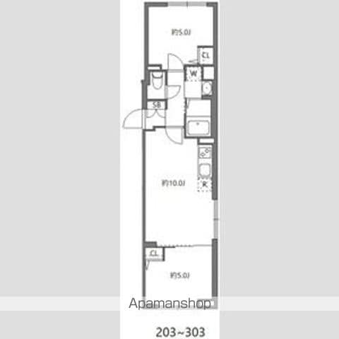 【中野区中央のマンションの間取り】