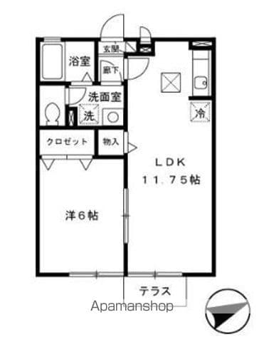 シャンレザンの間取り写真