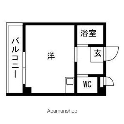 センチュリーヴィレッジ[1R/17.4m2]の間取図