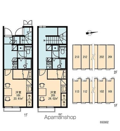 レオパレスソレアード国分寺[1K/28.02m2]の内装4